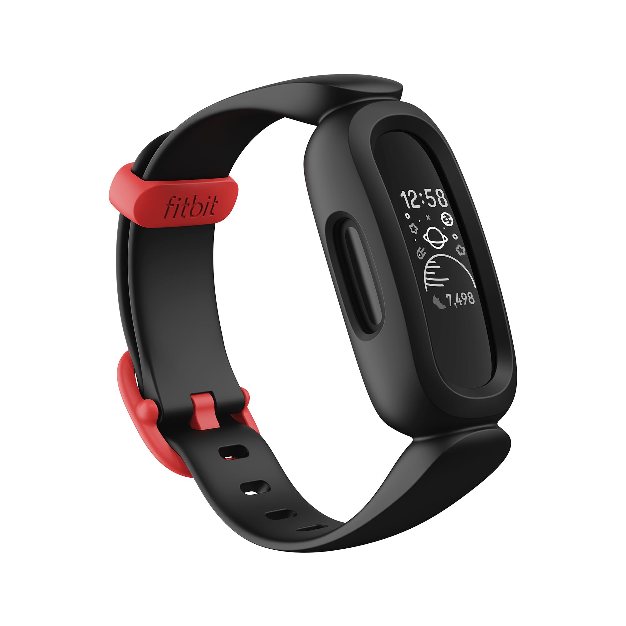 Fitbit Ace 3 お子様向けトラッカー ブラック/スポーツレッド [8日間のバッテリーライフ]