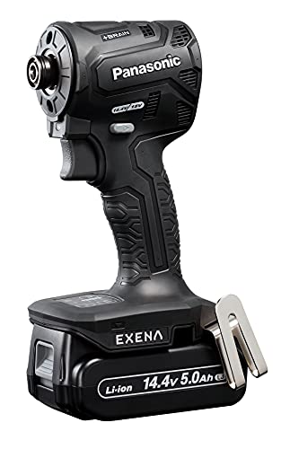 パナソニック 充電インパクトドライバー EXENA (14.4V 5.0Ah電池パック×2個/充電器/プラスチックケース付) デュアル(14.4