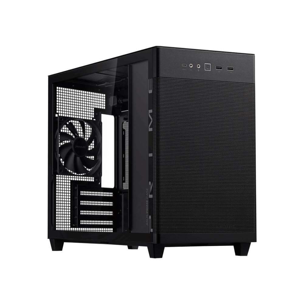 ASUS 強化ガラス製ミドルタワーケース AP201 ASUS PRIME CASE TG/Micro ATX/国内正規代理店品