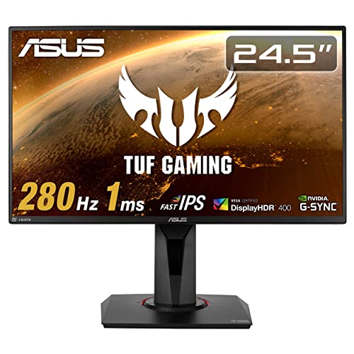 ASUS ゲーミングモニター TUF Gaming VG259QM 24.5in/280サイクル/盛りだくさん固定ディスク/IPS/1ms/HDR/HDMI×2D
