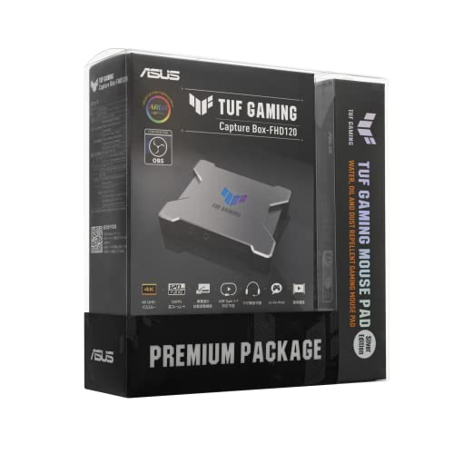 ASUS ゲームキャプチャーボックス TUF GAMING CAPTURE BOX-FHD120-PAD (パッド同梱版) 1080p / 12