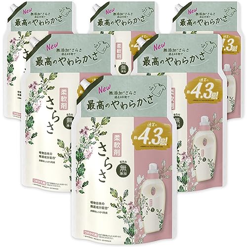 [ケース販売] [大容量] さらさ 柔軟剤 詰め替え 1640mL×6袋