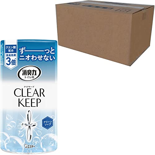 消臭力 トイレ クリアキープ [オフィス ビジネスに ケース販売] トイレ用 置き型 クリーンソープ 400mL×18個 トイレの消臭力 クエン