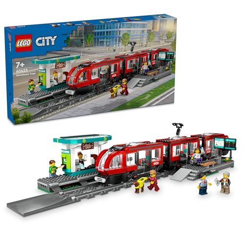 レゴ(LEGO) シティ ダウンタウン路面電車と停留所 おもちゃ 玩具 プレゼント 誕生日 ブロック クリスマス 男の子 女の子 子供 7歳 8
