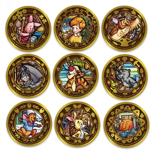 テンヨー ディズニー 金バッジ プーさん1 【10個入BOX販売】画像