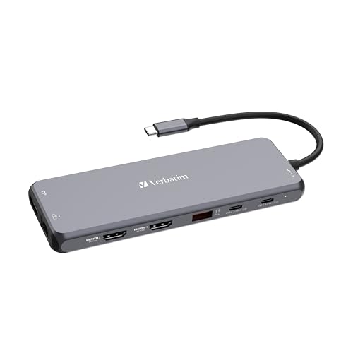 バーベイタム(Verbatim) PD急速充電対応 USB Type-Cハブ 13 in 1 最大85W USB PD 対応 USB-Cポート