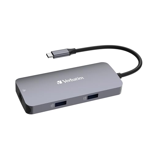 バーベイタム(Verbatim) PD急速充電対応 USB Type-Cハブ 5 in 1 最大85W USB Power Delivery 対