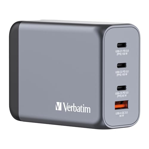 Verbatim(バーベイタム) PD200W対応【海外使用対応】 チャージャー AC充電器 USB x4ポート装備 (USB-C x3、USB 9,314円