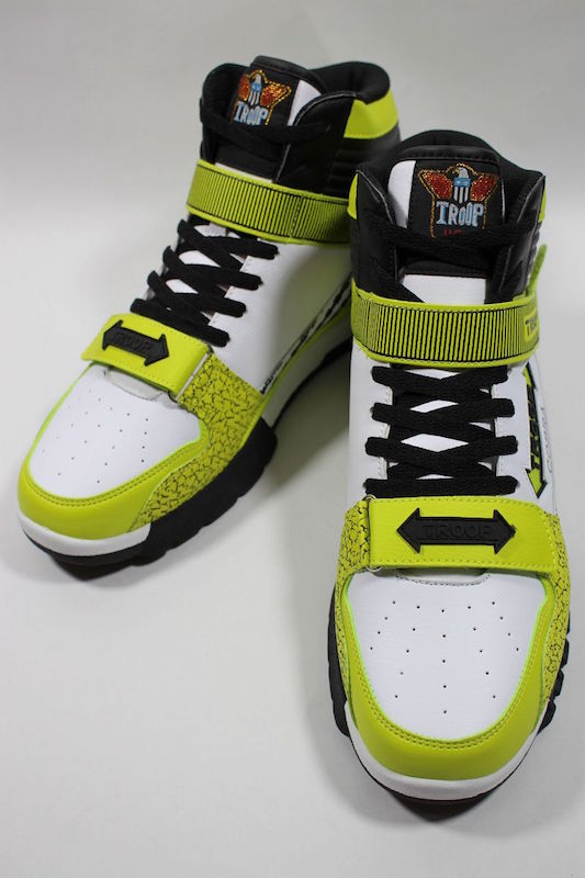 TROOP (トゥループ) / COBRA MID / white×neon green×black　US買い付け画像