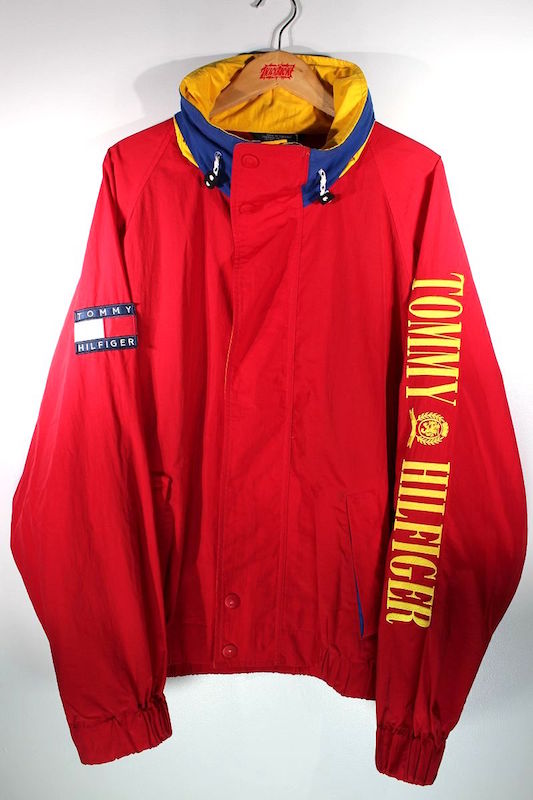 USED!!! TOMMY HILFIGER / SAILING JACKET (90\u0027S) / red×yellow×blue