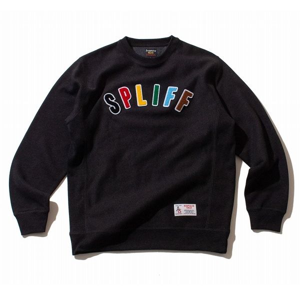 ACAPULCO GOLD / \"SPLIFF\"" CREWNECK SWEATSHIRT / heather charcoal"