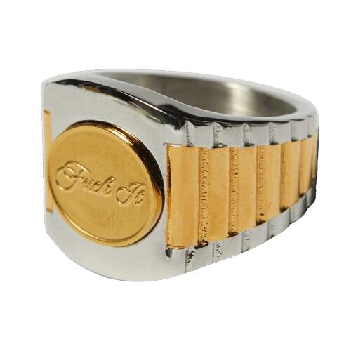 HUF / WORLDWIDE CLOTHIERS RING / gold×silver  ハフ 輪っか 指環 指輪・リング-ジュエリー・アクセサリー-メンズジュエリー・アクセサリー