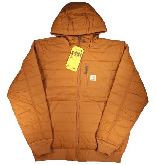 CARHARTT / RAIN DEFENDER LIGHTWEIGHT INSULATED HOODED JACKET / carhartt brown 鉄道車両ハート型 フーディージャケット