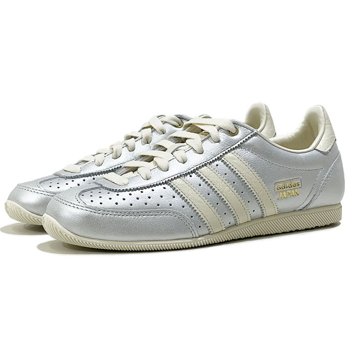 adidas Originals JAPAN W アディダス オリジナルス ジャパン KI8494 Silver Metallic Cream White【SLVCRE / 23.0cm-25.0cm】 シルバー メタリック クリーム ホワイト 本革 レトロ ランニング スニーカー レディース 8,360円