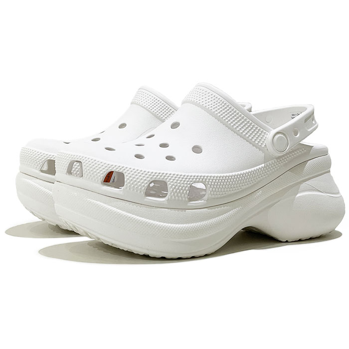 crocs CLASSIC BAE CLOG クロックス 古典派音楽 ベイ クロッグ 206302 100 WHITE 【WHT / 22糎-27糎】 白いこと 厚底 サンダル チャンキーソール レディース レディース靴-サンダル