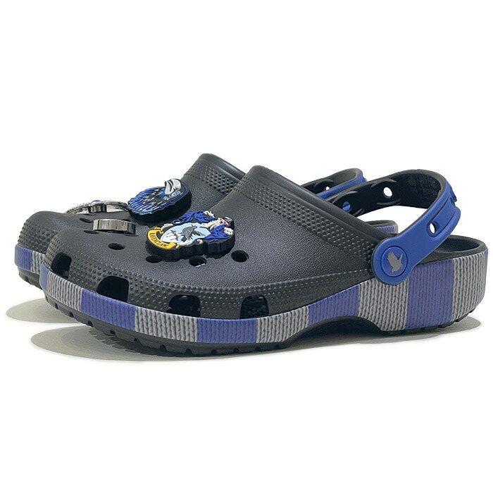 crocs HARRY POTTER RAVENCLAW CLASSIC CLOG クロックス ハリー ポッター レイブンクロー クラシック クロッグ 210528 90H Multi【MLT / 22cm-25cm】 マルチ ブラック サンダル ユニセックス レディース画像