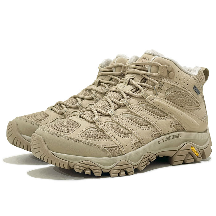 MERRELL メレル モアブ 3 シンセティック ミッド ゴアテックス ウィメンズ MOAB 3 SYNTHETIC MID GORE-TEX 500416 INCENSE / INCENSE【BEG / 23.0糎-25.0糎】 はたご屋観念 / はたご屋観念 ベージュ 透湿 雨合羽 アウトドア トレッキング スニーカー