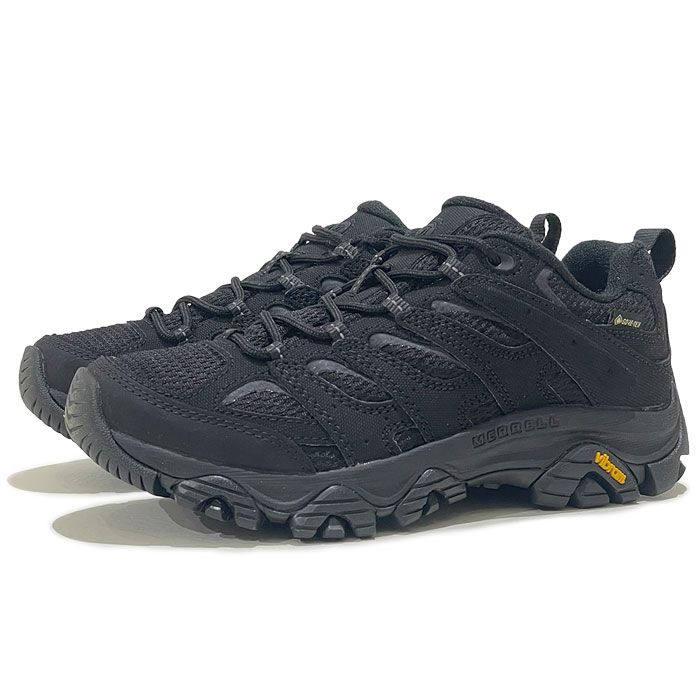 MERRELL メレル モアブ 3 シンセティック ゴアテックス MOAB 3 SYNTHETIC GORE-TEX 500426 BLACK BLACK レディース【BLK / 23.0cm-25.0cm】 ブラック ブラック 透湿 防水 アウトドア トレッキング スニーカー