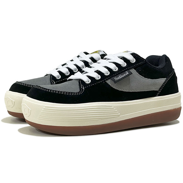 north wave ESPRESSO SUEDE ノースウェーブ エスプレッソ スウェード NW-001 BLACK / GREY 【BLKGRY / 36-43】ブラック グレー スニーカー 厚底 スウェード メンズ レディース ユニセックス