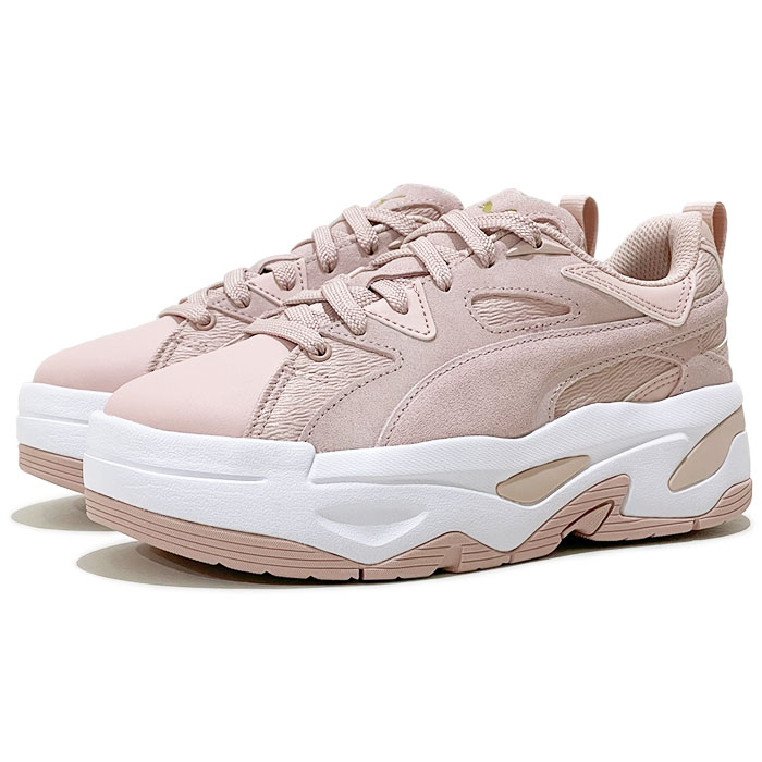 PUMA BLSTR Mix Women’s プーマ ブラスター ミックス ウィメンズ 396095 02 Rose Quartz 【ROSE / 23.0cm-25.0cm】 ローズ クォーツ ピンク 厚底 レザー 本革 スニーカー レディース画像