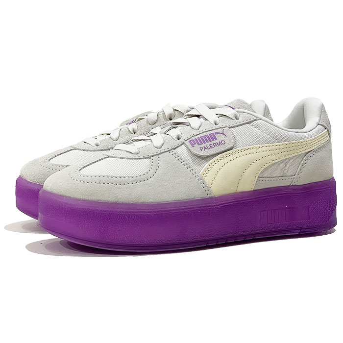 PUMA Palermo Elevata Xtra Women’s プーマ パレルモ エレベータ エクストラ ウィメンズ 401285 01 Vapor gray - Wild berry【GRYBRY / 23.0cm-25.0cm】 ヴェイパー グレー ワイルド べリー 厚底 スウェード レザー スニーカー レディース