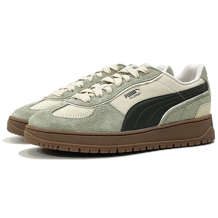 PUMA Palermo Alpion SD プーマ パレルモ アルピノ SD 402913 01 Canvas / Dark Olive 【DOLV / 23.0cm-25.0cm】 キャンバス ダーク オリーブ スウェード レザー スニーカー レディース ユニセックス