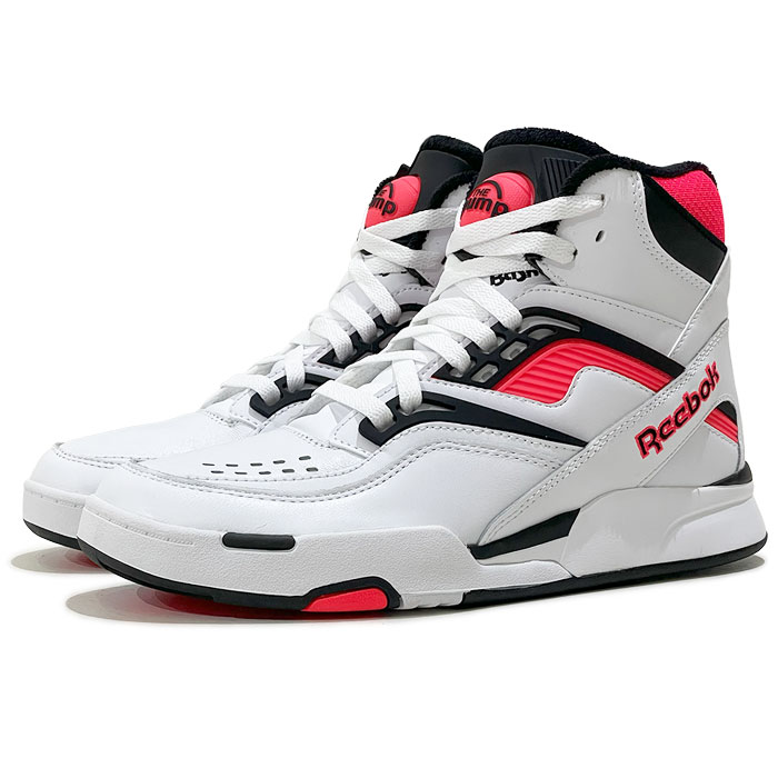 Reebok TWILIGHT ZONE PUMP トワイライト ゾーン ポンプ HQ8802 【WHTPNK / 26cm~28cm】 ホワイト ピンク レザー バッシュ バスケットボール シューズ スニーカー メンズ ユニセックス画像