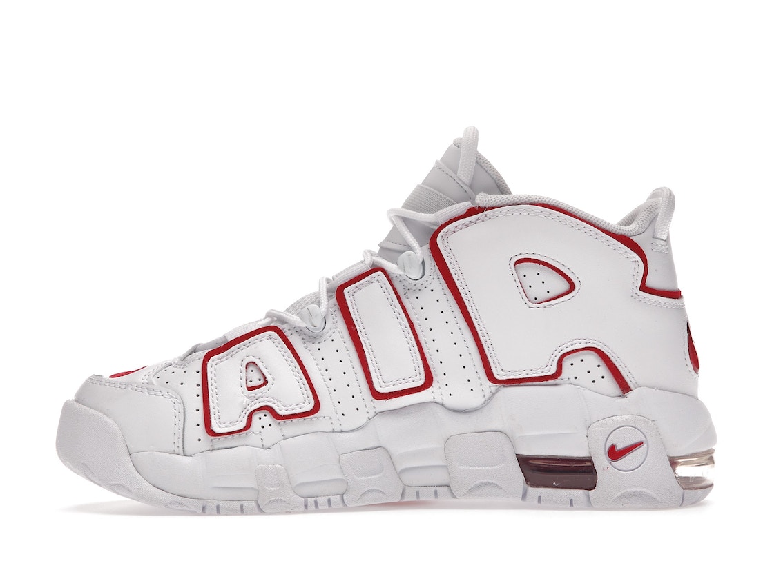 Nike Air More Uptempo White Varsity Red Outline (2018 2021) (GS