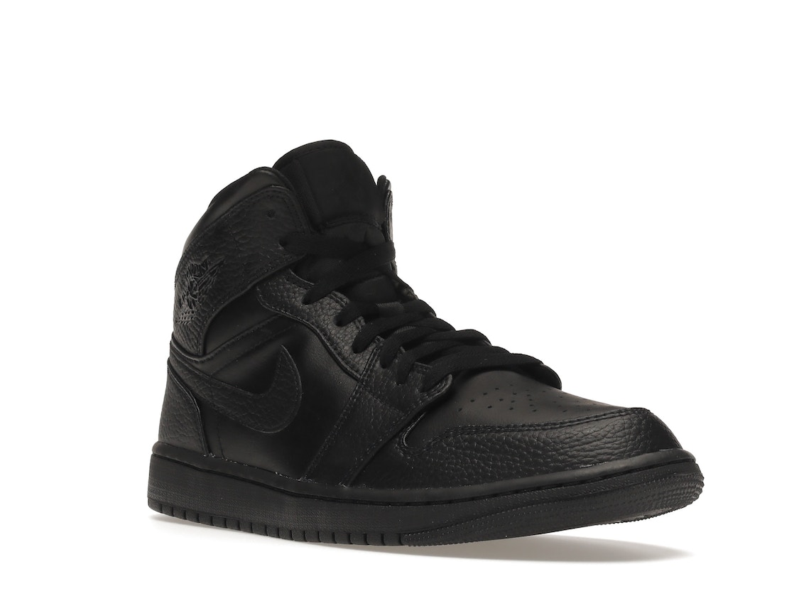 Nike Jordan Mid Triple Black ナイキ エアジョーダン1 ミッド 554724 ...