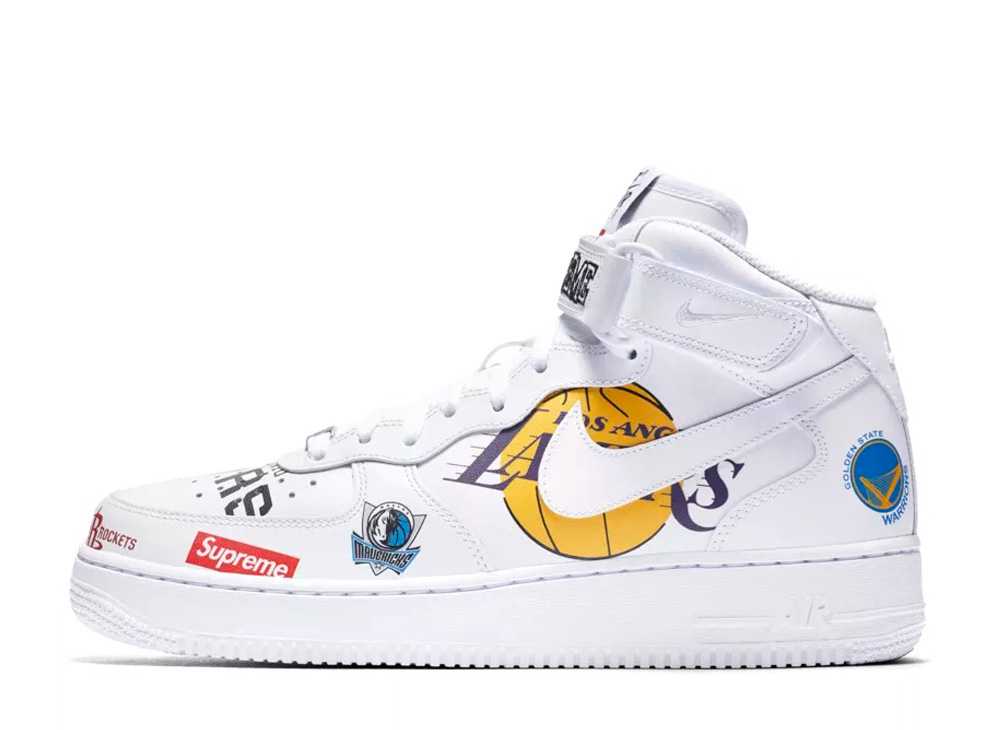 ＼百貨店大売り出し／1000円クーポン券ふり出し中！Nike シュプリーム × NBA × ナイキ 空軍1 ミッド ’07 白いこと ナイキ AQ8017-100 メンズ スニーカー 駈けっくらシューズ 21SN-AQ8017-100