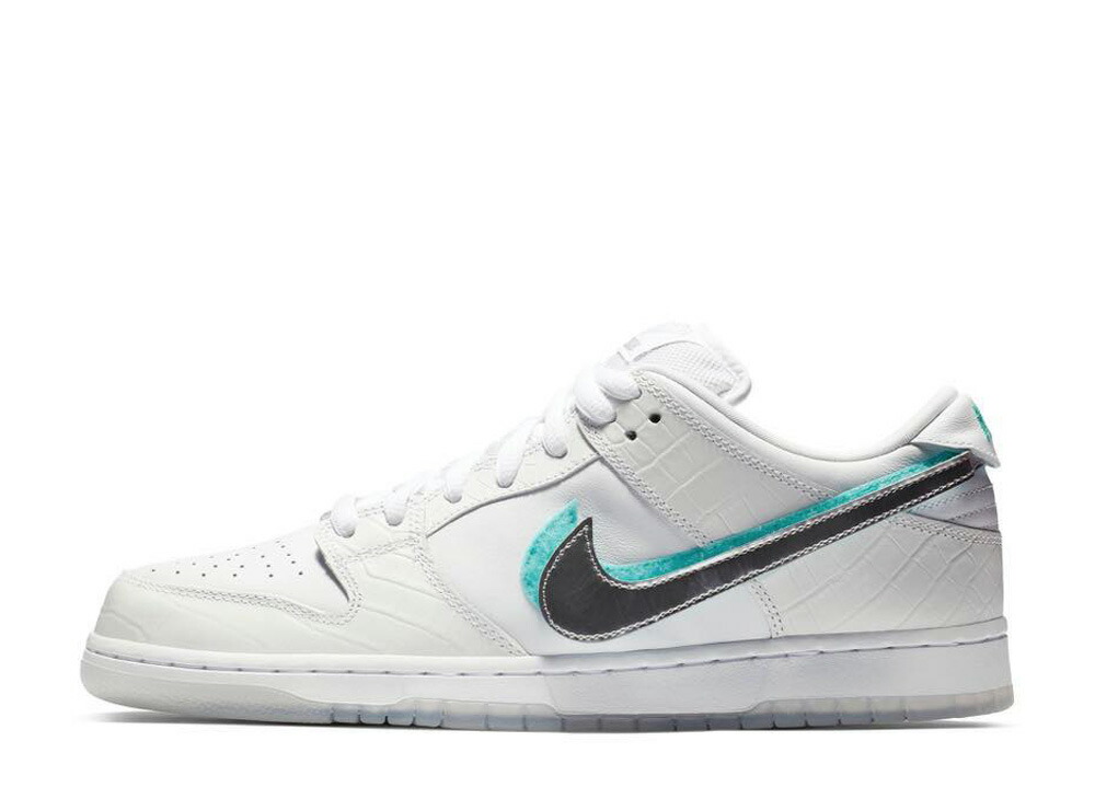 【今なら割引クーポン発行中】!Nike ダイアモンドサプライ×ナイキSB ダンク ロー プロ ホワイト ナイキ BV1310-100 メンズ スニーカー ランニングシューズ 21SN-BV1310-100|HYPE GUARD【公式】店