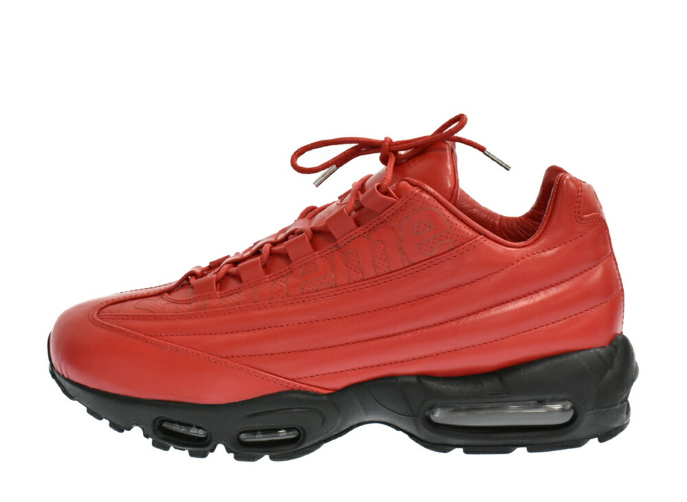 ＼百貨店大売り出し／1000円引き換え証書き著す中！Nike シュプリーム × ナイキ エア湖マックス95 Lux 容器に並べる 赤いこと ナイキ CI0999-600 メンズ スニーカー 駈けっくらシューズ 21SN-CI0999-600