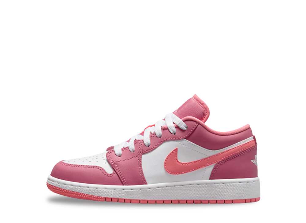 今だけ【1000円クーポン】発行中!!Nike ナイキ GS エアジョーダン1 ロー デザート ベリー/ホワイト/コーラル チョーク ナイキ 553560-616 大人も履ける キッズモデル ウィメンズ レディース スニーカー ランニングシューズ キッズスニーカー ベビーシューズ 21SN-553560-616
