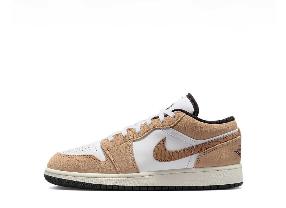 数量限定【1000円クーポン】Nike ナイキ GS エアジョーダン1 ロー SE ブラウンエレファント ナイキ DZ5368-201 大人も履ける キッズモデル ウィメンズ レディース スニーカー ランニングシューズ キッズスニーカー ベビーシューズ 21SN-DZ5368-201
