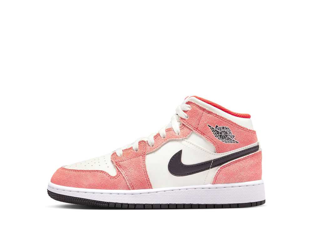 【今なら割引クーポン発行中】発行中!!Nike ナイキ GS エアジョーダン1 ミッド オレンジスウェード ナイキ DV1336-800 大人も履ける キッズモデル ウィメンズ レディース スニーカー ランニングシューズ キッズスニーカー ベビーシューズ 21SN-DV1336-800