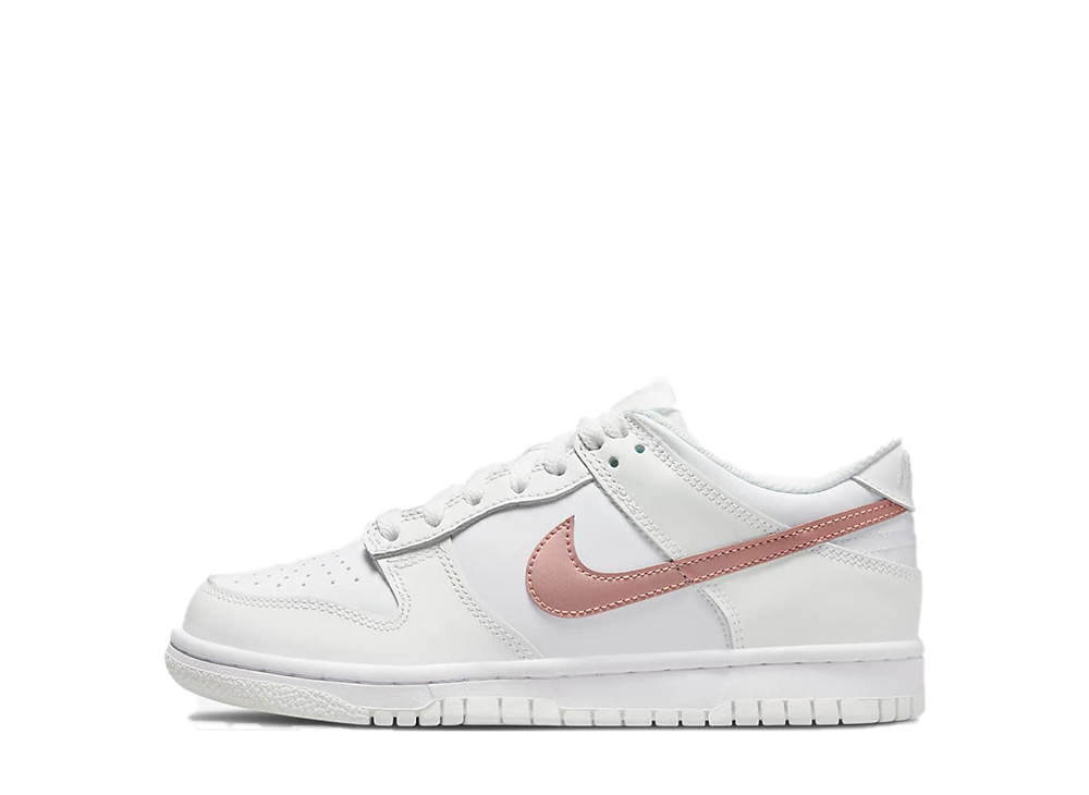 数量限定【1000円クーポン】Nike ナイキ GS ダンクロー ホワイト/ローズ ピンク ナイキ DH9765-100 大人も履ける キッズモデル ウィメンズ レディース スニーカー ランニングシューズ キッズスニーカー ベビーシューズ 21SN-DH9765-100