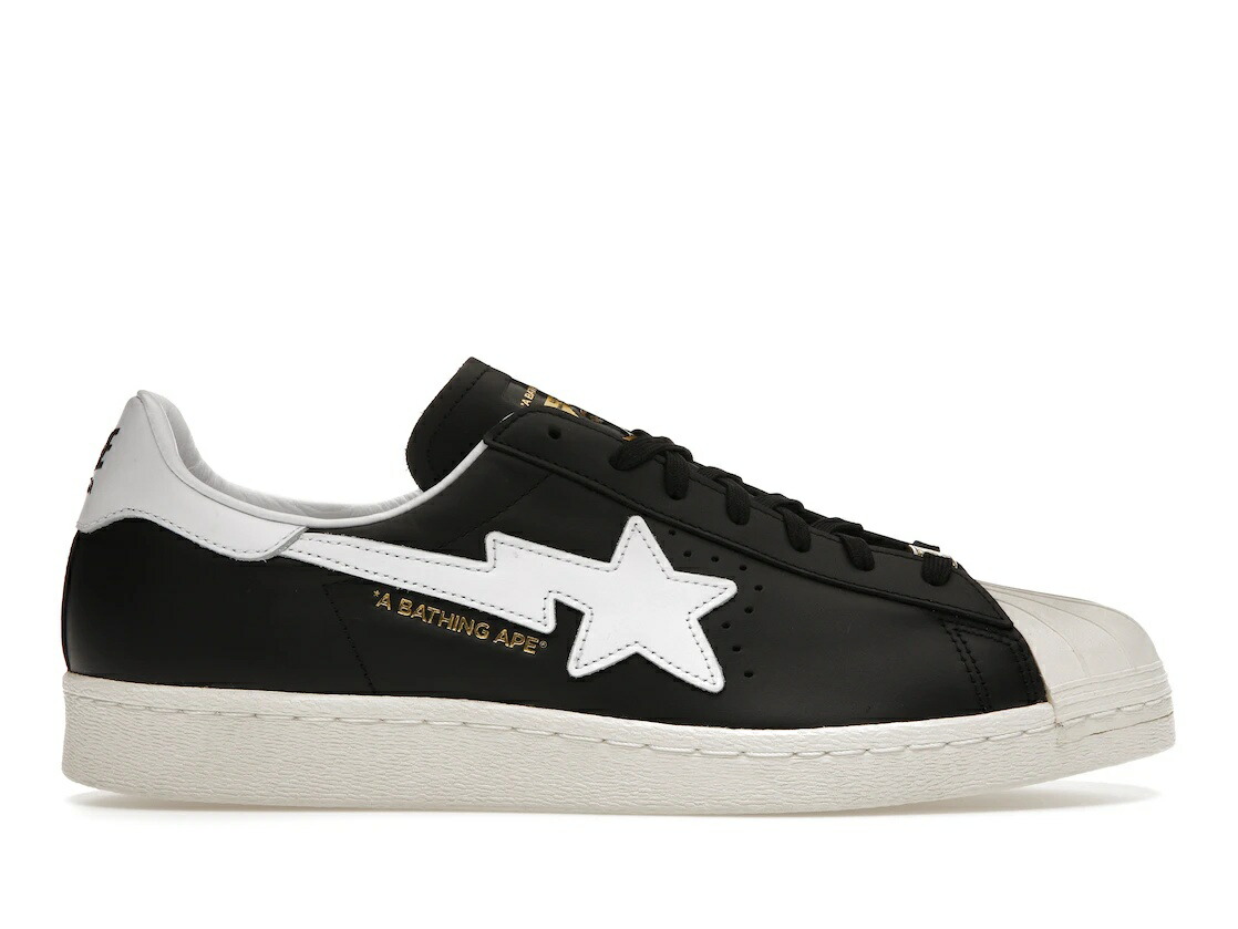 【今なら割引クーポン発行中】adidas adidas Superstar 80s Bape Black White Gold (2022) アディダス IF2385/1I73-191-919/1I73-291-917 メンズ スニーカー ランニングシューズ 19SX-20231101110438-247
