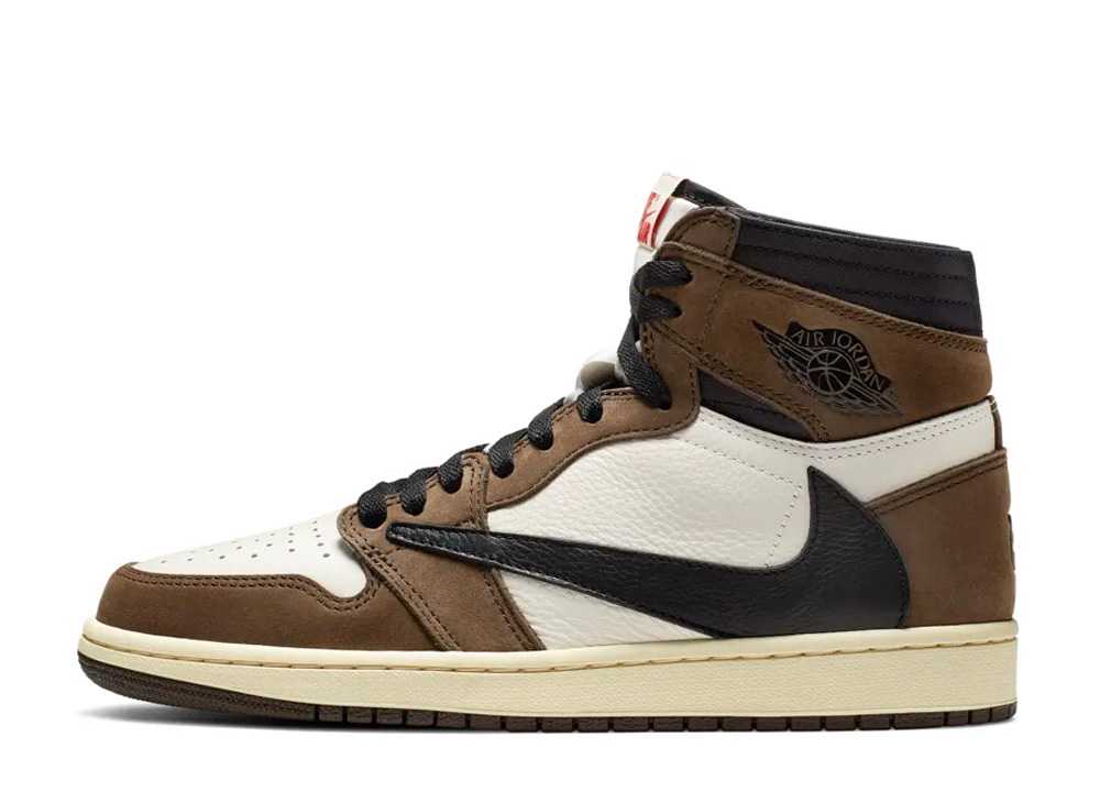 【今なら割引クーポン発行中】Nike トラヴィス・スコット × ナイキ エアジョーダン1 レトロ ハイ OG TS SP セイル/ダークモカ ナイキ CD4487-100 メンズ スニーカー ランニングシューズ 21SN-CD4487-100