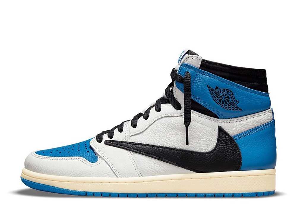 【今なら割引クーポン発行中】Nike トラヴィス・スコット × フラグメント × ナイキ エアジョーダン1 レトロ ハイ OG SP ミリタリー ブルー ナイキ DH3227-105 メンズ スニーカー ランニングシューズ 21SN-DH3227-105