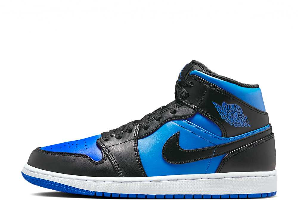 ＼百貨店大売り出し／1000円クーポン券振り出し中！Nike ナイキ エアジョーダン1 ミッド 黒いこと/白いこと/ロイヤル青み ナイキ DQ8426-042 メンズ スニーカー 駈けっくらシューズ 21SN-DQ8426-042