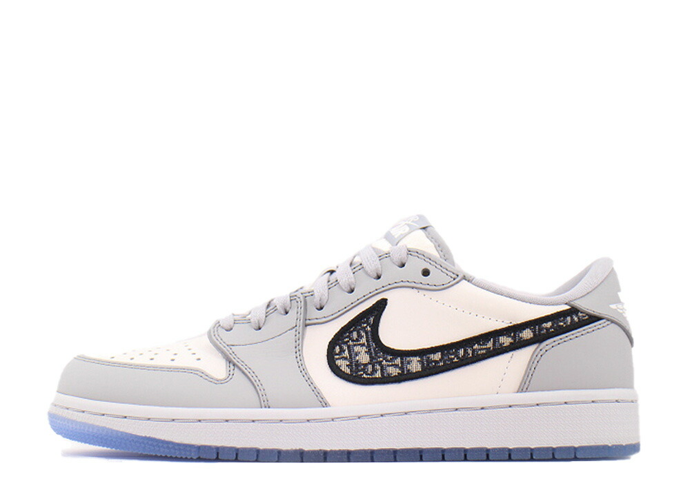 数量限定【1000円クーポン】Nike ディオール × ナイキ エアジョーダン1 ロー OG ウルフ グレー/ブラック-セイル-ホワイト ナイキ CN8608-002 メンズ スニーカー ランニングシューズ 21SN-CN8608-002