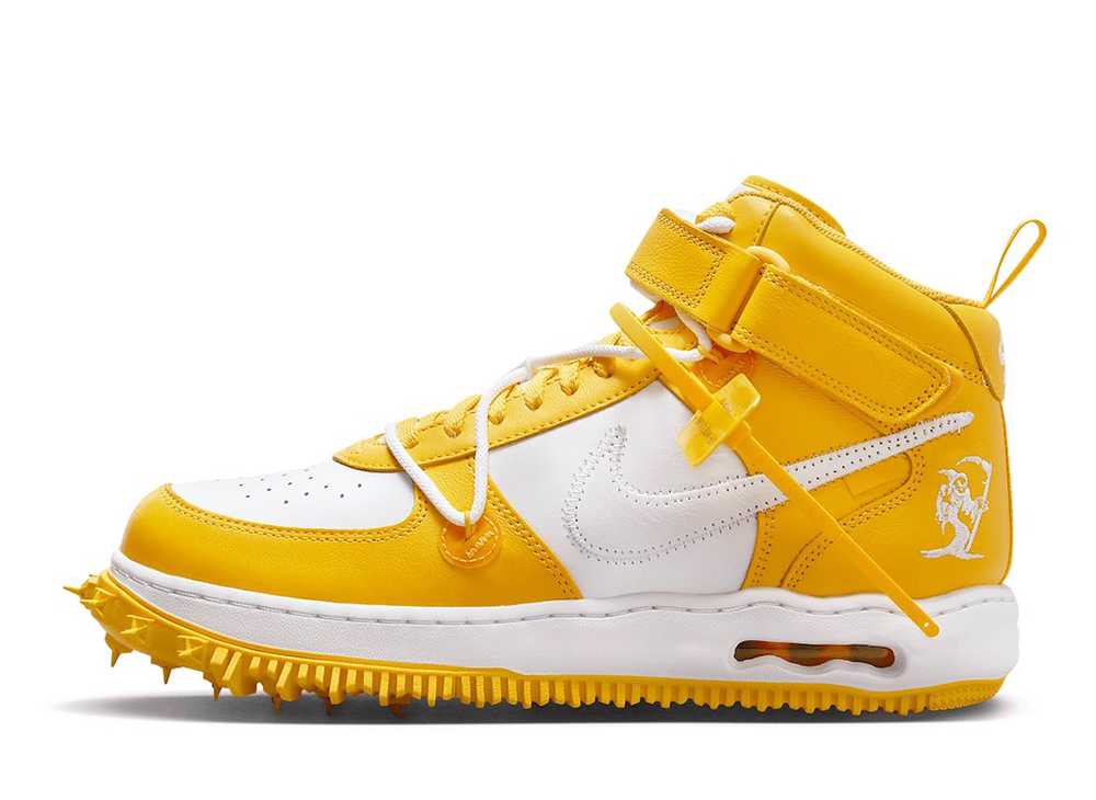 数量限定【1000円クーポン】Nike オフホワイト × ナイキ エアフォース1 ミッド SP レザー ホワイト アンド バーシティメイズ ナイキ DR0500-101 メンズ スニーカー ランニングシューズ 21SN-DR0500-101 29,250円