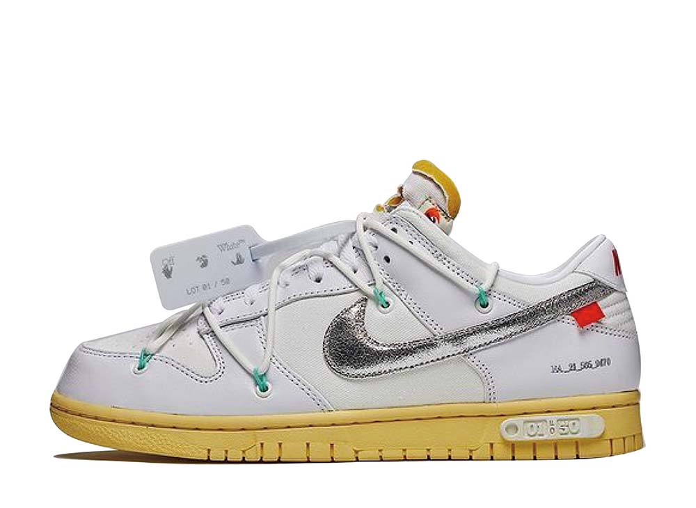 数量限定【1000円クーポン】Nike オフホワイト × ナイキ ダンク ロー 1 OF 50 ホワイト 1 ナイキ DM1602-127 メンズ スニーカー ランニングシューズ 21SN-DM1602-127