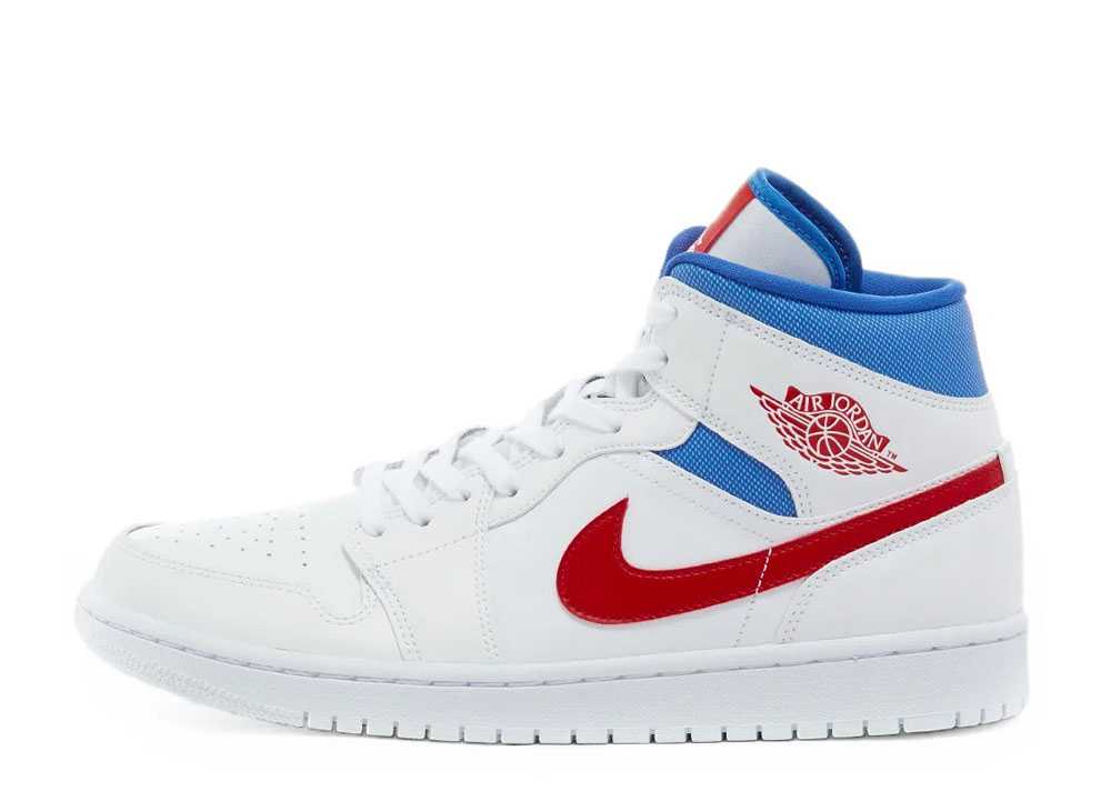 【今なら割引クーポン発行中】Nike ナイキ ウィメンズ エアジョーダン1 ミッド ホワイト/ユニバーシティレッド ゲームロイヤル ナイキ ナイキ ウィメンズ エアジョーダン1 ミッド ホワイト/ユニバーシティレッド ゲームロイヤル BQ6472-164 ウィメンズ レディース スニーカー｜HYPE GUARD【公式】店