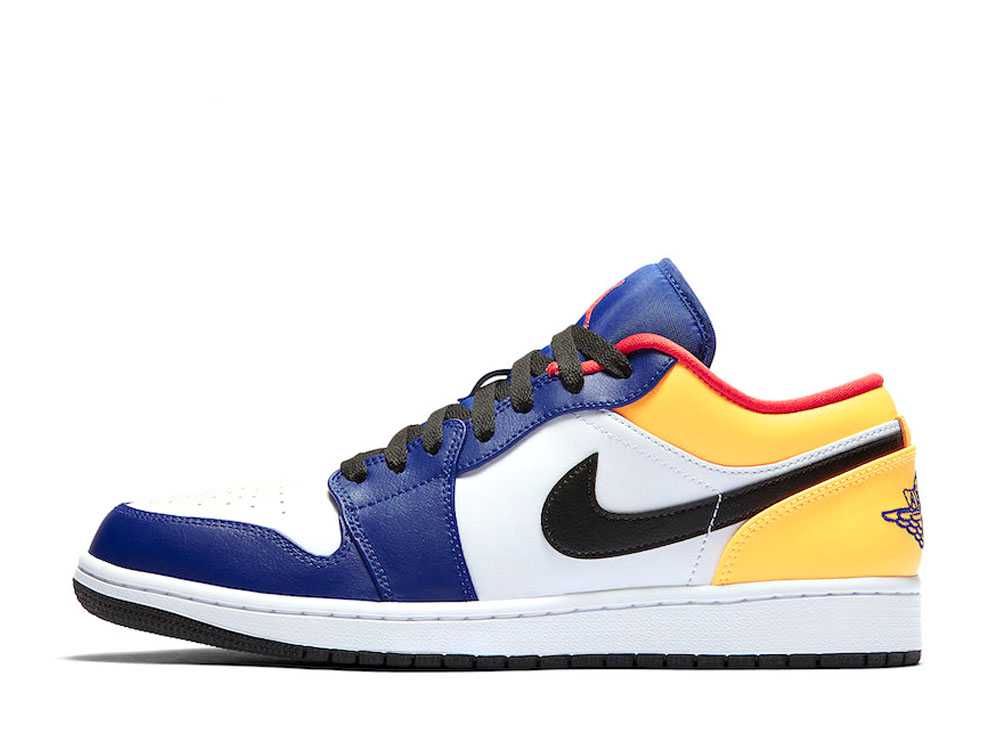 数量限定【1000円クーポン】Nike ナイキ エアジョーダン1 ロー ホワイト/ネイビー/イエロー ナイキ ナイキ エアジョーダン1 ロー ホワイト/ネイビー/イエロー 553558-123 メンズ スニーカー ランニングシューズ 21SN-553558-123