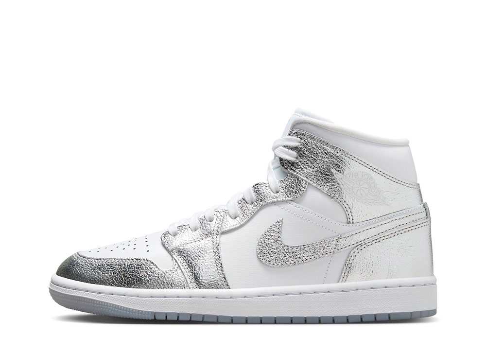 ＼百貨店大売り出し／1000円クーポン券振り出し中！Nike ナイキ ウィメンズ エアジョーダン1 ミッド SE メタリックシルバー ナイキ ナイキ ウィメンズ エアジョーダン1 ミッド メタリックシルバー FN5031-100 ウィメンズ レディース スニーカー 駈けっくらシューズ 21SN-FN5031-100