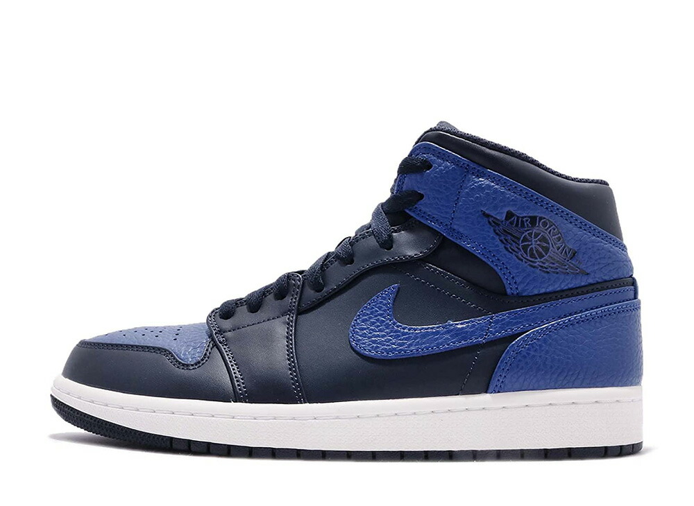 【極美品】NIKE ナイキ エアジョーダン 1ミッド ロイヤル 2019 極美品】NIKE ナイキ エアジョーダン 1ミッド ロイヤル 2019