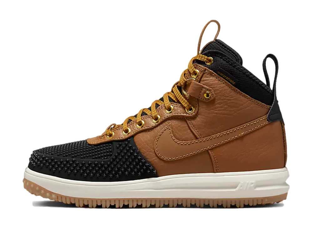 【今なら割引クーポン発行中】Nike ナイキ ルナ フォース 1 ハイ ダックブーツ エール ブラウン/ブラック/ゴールド トーン/エール ブラウン ナイキ ナイキ ルナ フォース 1 ハイ ダックブーツ エール ブラウン/ブラック/ゴールド トーン/エール 805899-202 メンズ スニーカー|HYPE GUARD【公式】店
