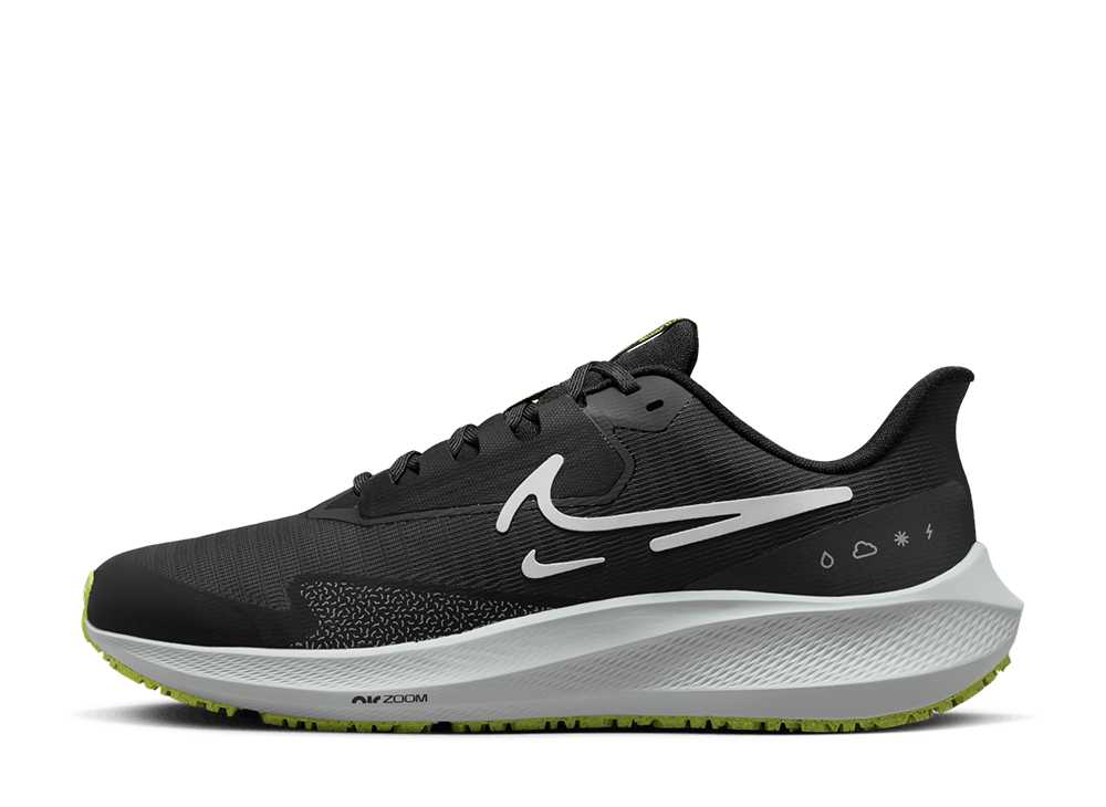 【今なら割引クーポン発行中】!Nike ナイキ エアズーム ペガサス 39 シールド ブラック/ダーク スモーク グレー/ボルト/ホワイト ナイキ ナイキ エアズーム ペガサス 39 シールド ブラック/ダーク スモーク グレー/ボルト/ホワイト DO7625-002 メンズ スニーカー｜HYPE GUARD【公式】店