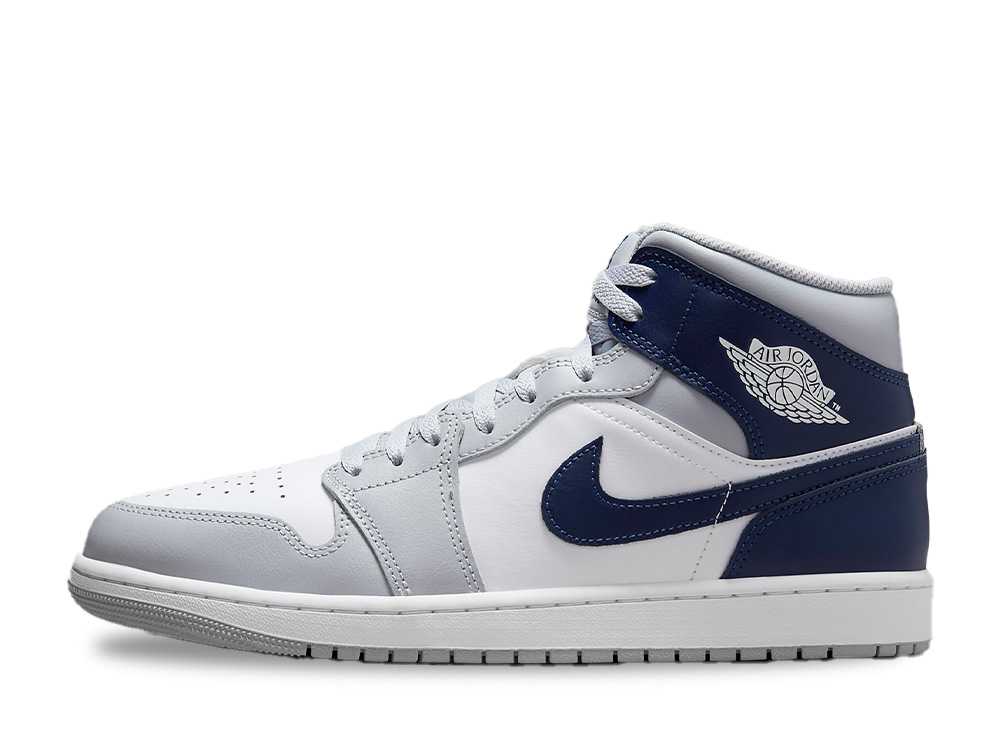 ＼百貨店大売り出し／1000円クーポン券振り出し中！Nike ナイキ エアジョーダン1 ミッド 白いこと/狼薄墨色/ミッドナイトネイビー ナイキ DQ8426-104 メンズ スニーカー 駈けっくらシューズ 21SN-DQ8426-104